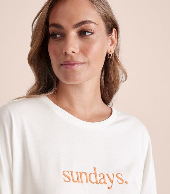 Addison Embroidered Long Sleeve T-Shirt