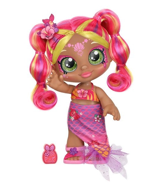 Kindi Kids Dress Up Magic Tropicarla Mermaid face paint Reveal Doll
