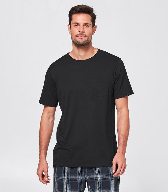 Maxx Modal Blend Pyjama Top - Black