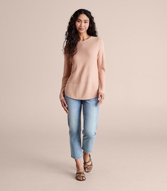 Stitch Curve Hem Jumper