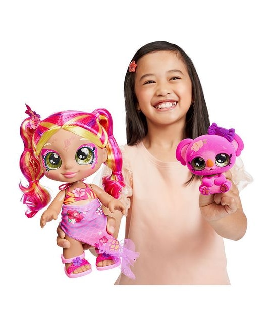 Kindi Kids Dress Up Magic Tropicarla Mermaid face paint Reveal Doll