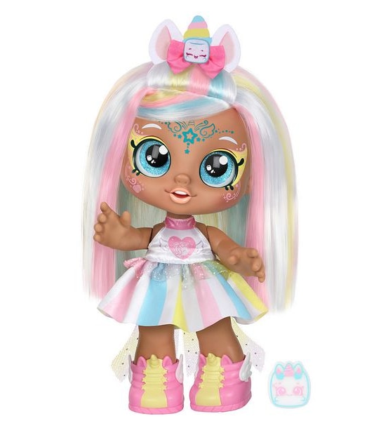 Kindi Kids Dress Up Magic Marsha Mello Unicorn face paint Reveal Doll