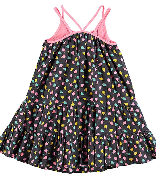 Double Strap Ice Cream Print Dress 2 of 3