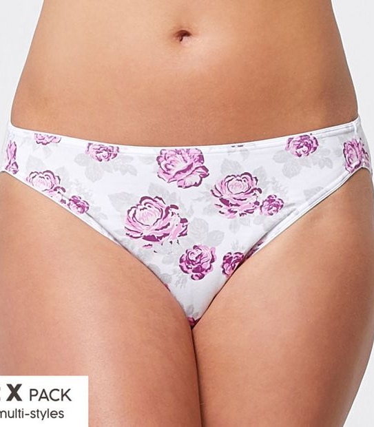 2 Pack Australian Cotton SpaFX Bikini Briefs Rose Wild Astor Target Australia