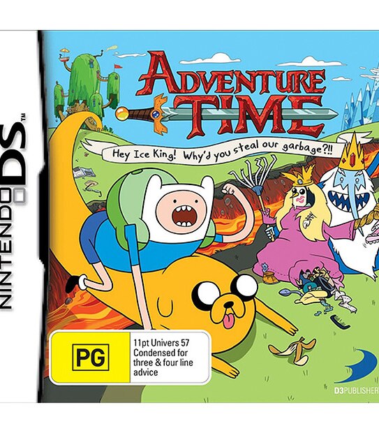 Nintendo 3DS XL Console + Adventure Time: Hey Ice King! Why'd You Steal Our Garbage?! + Pokémon White Version 2 DS Games Bundle