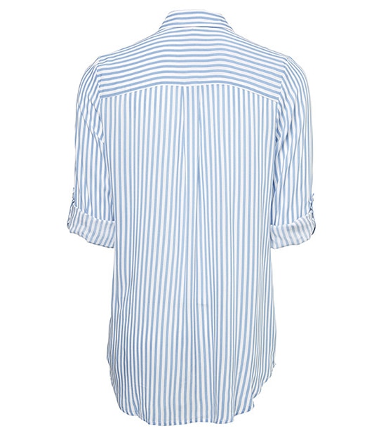 Stripe Shirt - Chambray / White