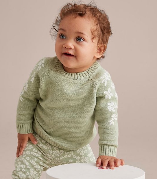 Baby Knit Embroidered Jumper