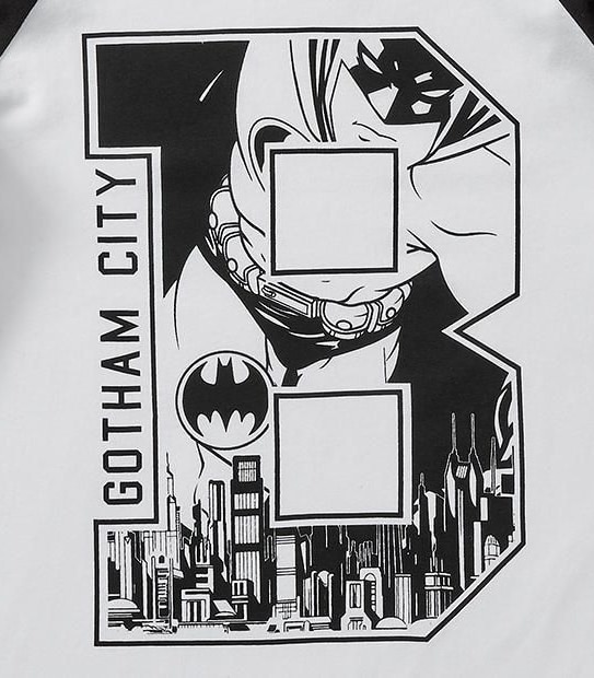 Batman Long Sleeve Raglan Top