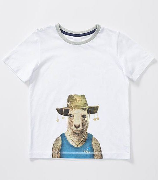 Short Sleeve Kangaroo Hat T-Shirt