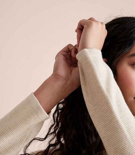 Stitch Curve Hem Jumper