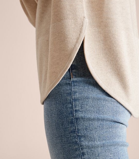 Stitch Curve Hem Jumper