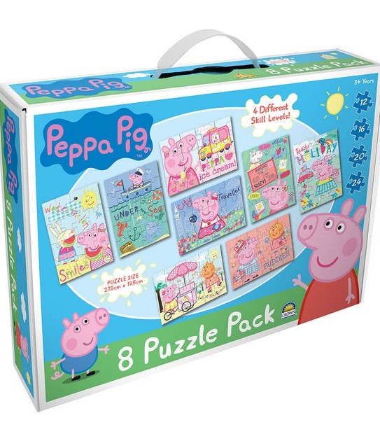Licensed 8-In-1 Jigsaw Puzzle Pack Assorted