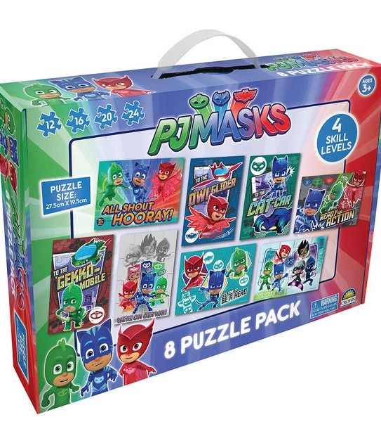 Licensed 8-In-1 Jigsaw Puzzle Pack Assorted