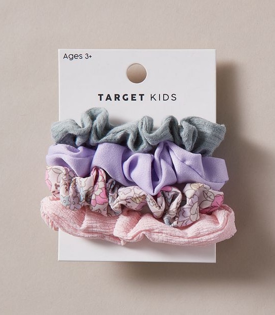 4 Pack Mini Floral Scrunchies