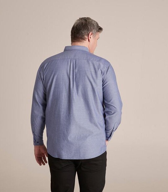 Man Plus Long Sleeve Oxford Shirt Target Australia