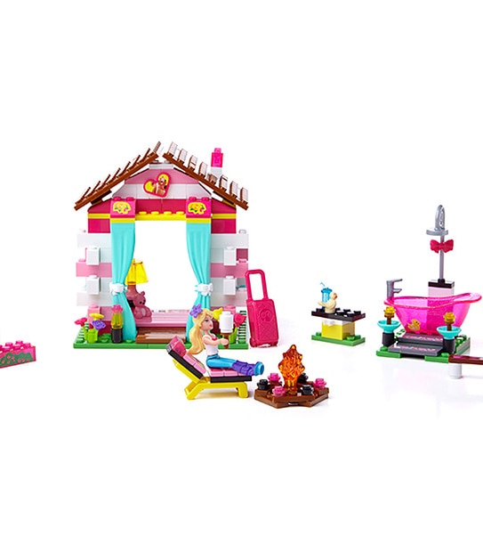 MEGA BLOKS Barbie Build 'N Play Glam Cabin