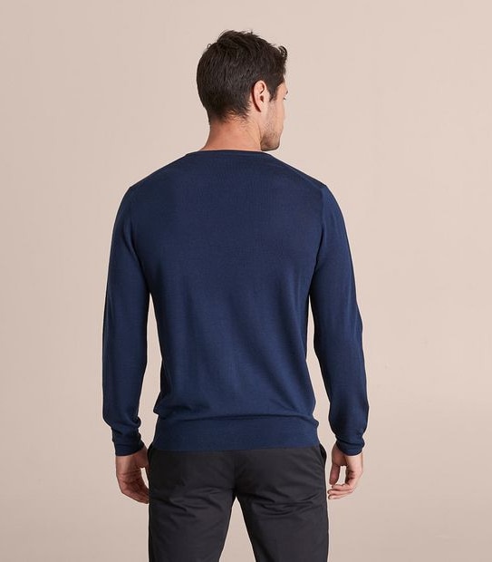 Preview Australian Merino Wool V-Neck Knit Jumper