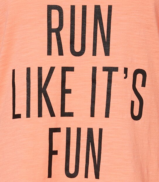 Active Slogan Tank - Pink