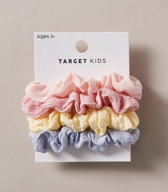 4 Pack Mini Pastel Scrunchies