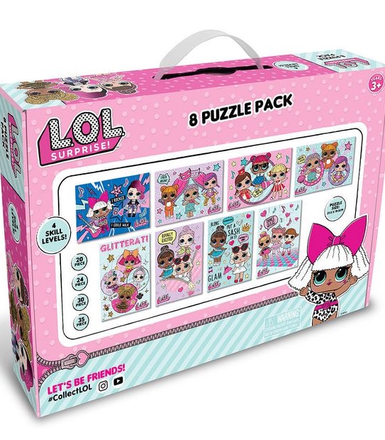Licensed 8-In-1 Jigsaw Puzzle Pack Assorted