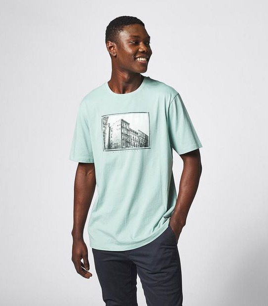 Commons Photo Printed T-Shirt - Green Mist