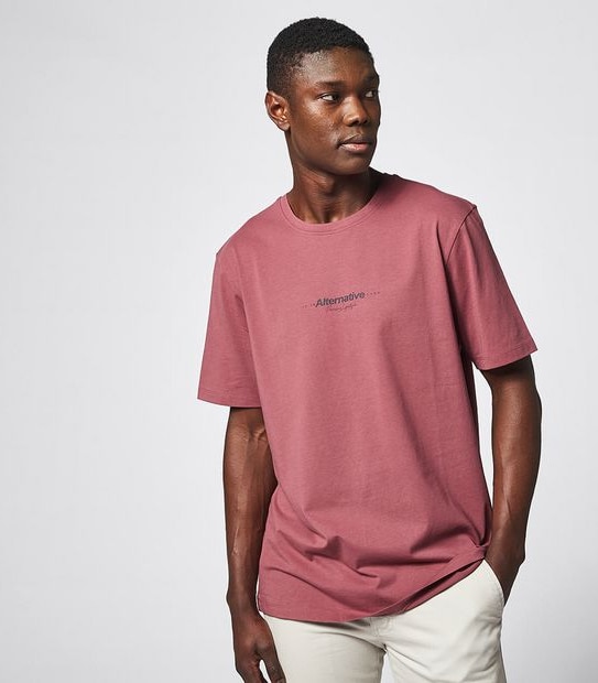 Commons Printed T-Shirt - Burgundy