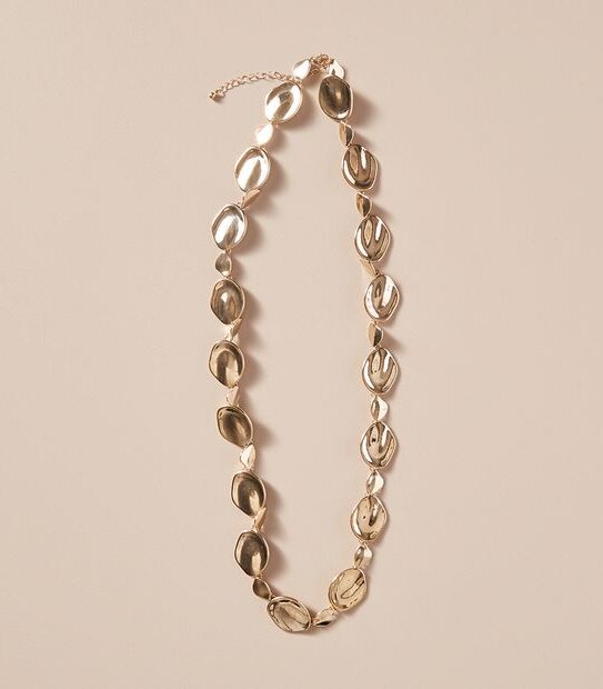 Long Organic Bead Necklace
