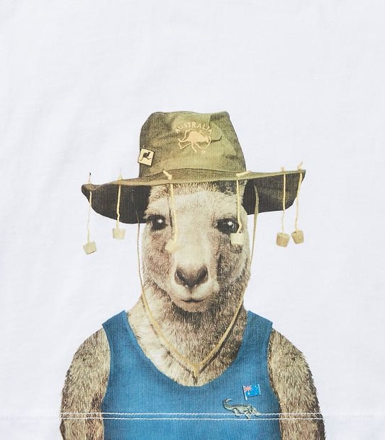 Short Sleeve Kangaroo Hat T-Shirt