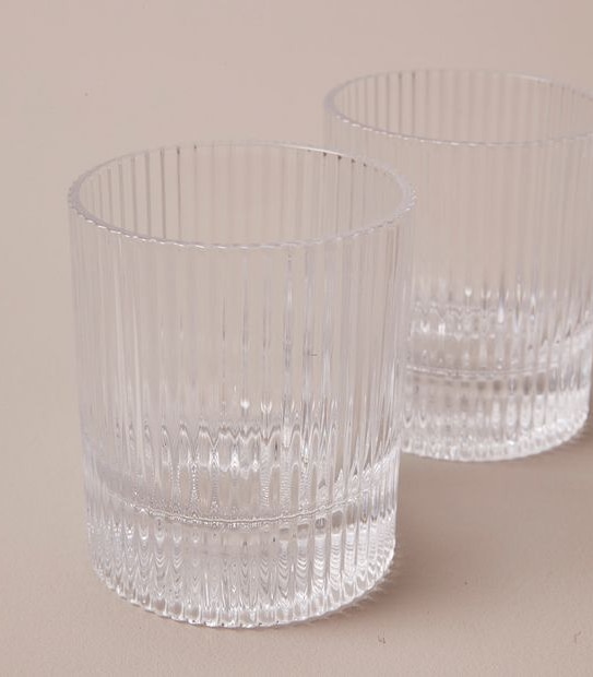 4 Pack Iver Ribbed Tumblers