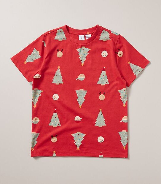 Kids Family Matching Christmas Tree Cotton Pyjama Set 3 of 5