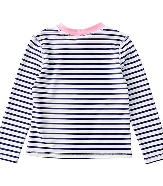 Girls' Long Sleeve Ice Cream Stripe Rash Vest