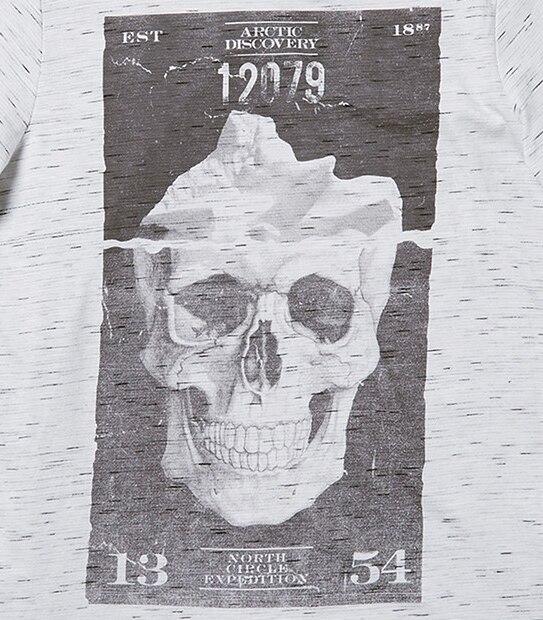 Short Sleeve Skull Print T-Shirt 3 of 3