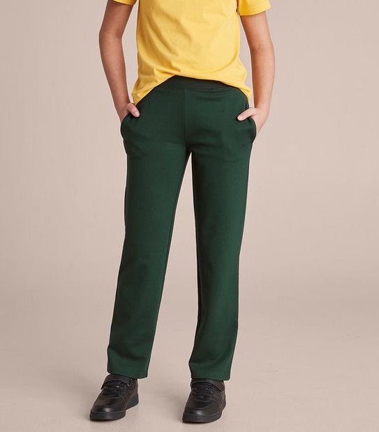 School Hipster Pants - Bottle Green