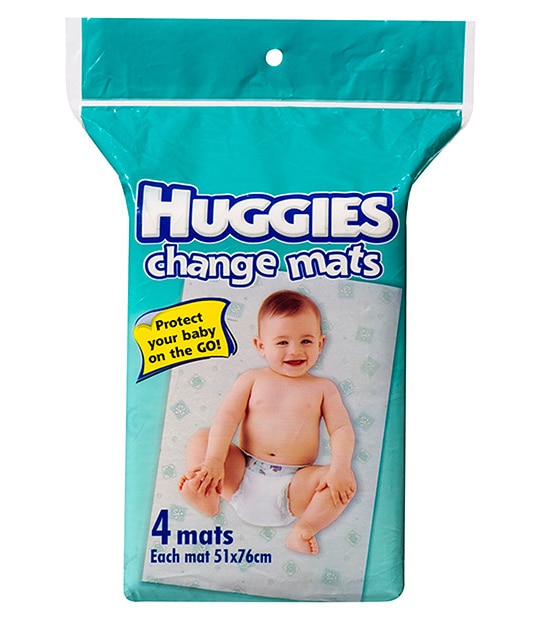 Huggies 4 Pack Of Disposable Change Mats