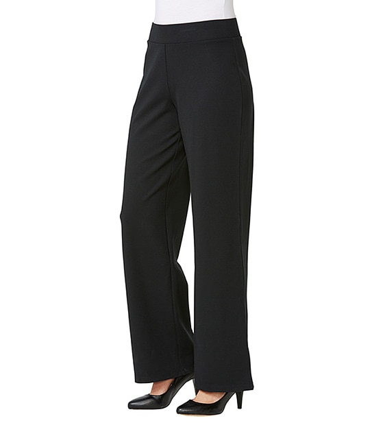 Ponte Wide Leg Pants - Short Length