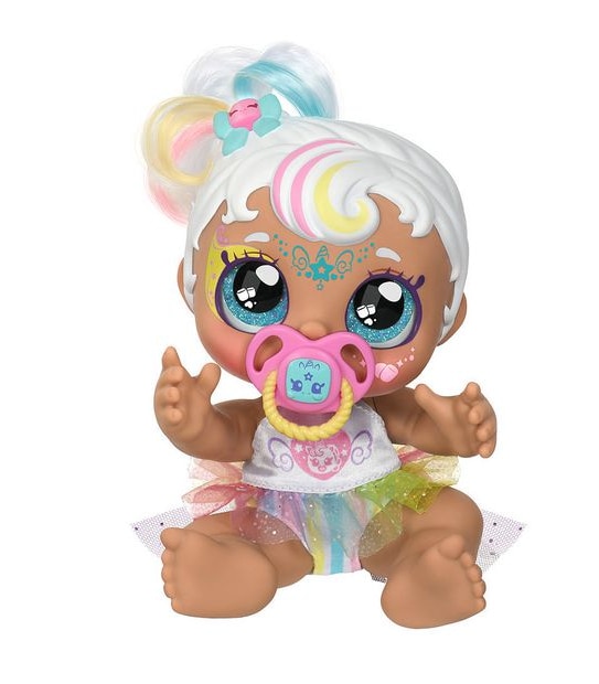 Kindi Kids Dress Up Magic Mini Mello Unicorn Baby Sister face paint Reveal Doll