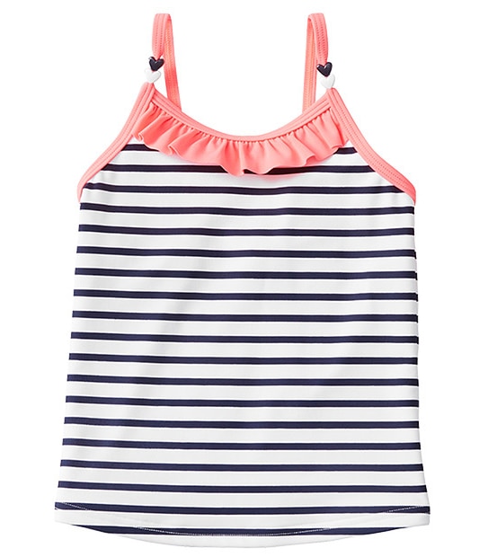 Girls' Stripe Print Tankini