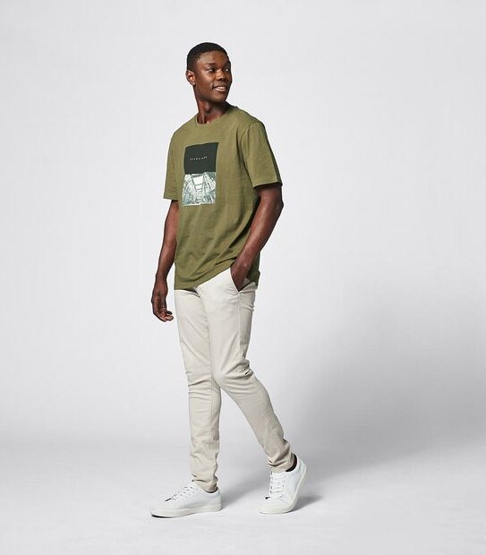 Commons Photographic Print T-Shirt - Khaki