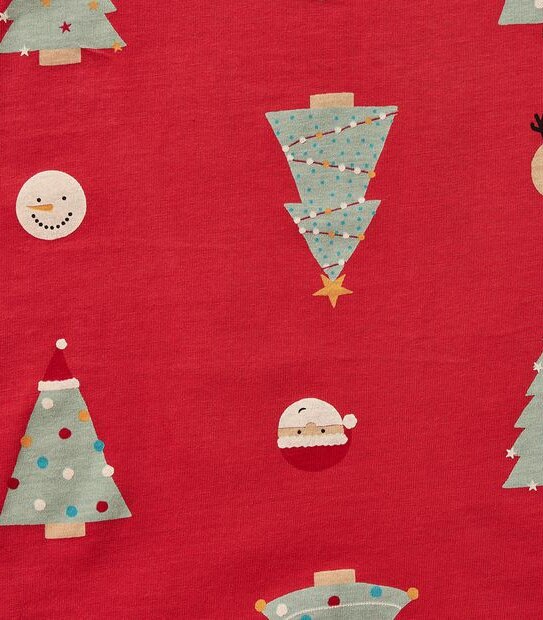 Kids Family Matching Christmas Tree Cotton Pyjama Set 4 of 5