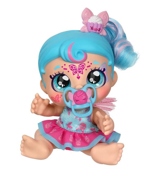 Kindi Kids Dress Up Magic Patticake Fairy Baby Sister face paint Reveal Doll