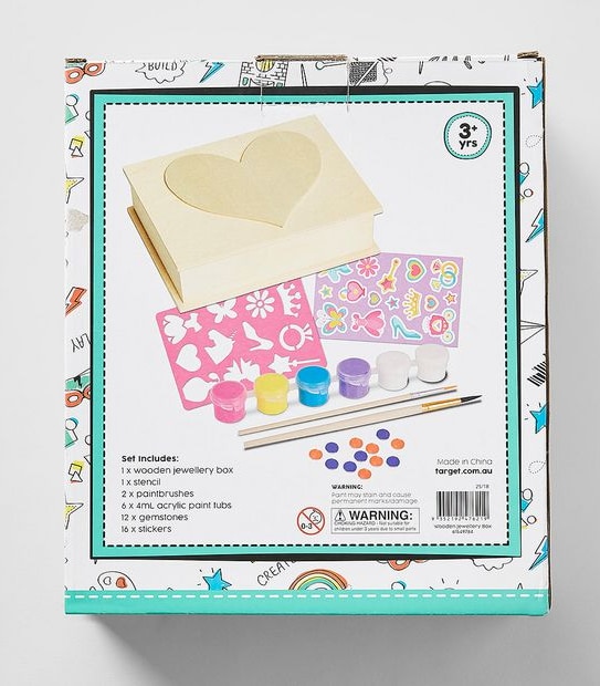 Paint Your Own Jewellery Box