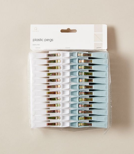 48 Pack Plastic Pegs