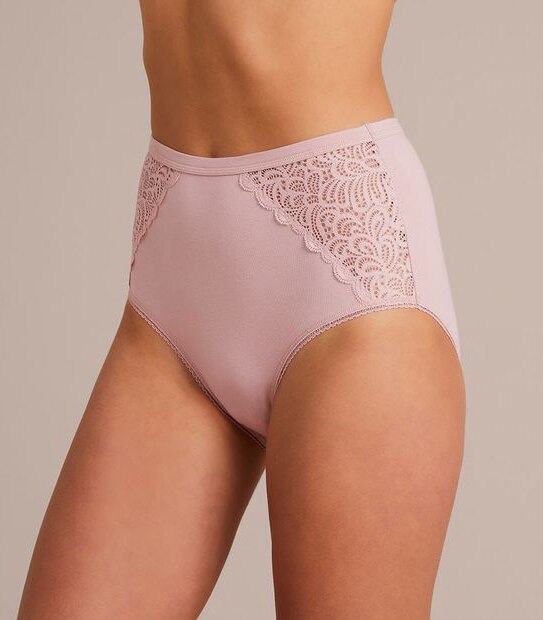 Organic Cotton and Lace Full Briefs;  Style: LFB27843
