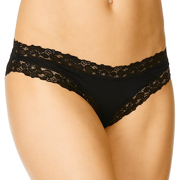 Micro Lace Bikini Briefs - Black Micro Lace Bikini Briefs - Black
