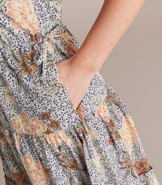 Preview Drawcord Tiered Maxi Dress