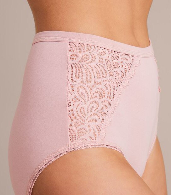 Organic Cotton and Lace Full Briefs;  Style: LFB27843