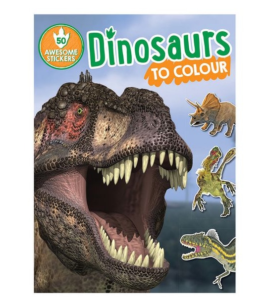 Sticker Book - Dinosaurs To Colour