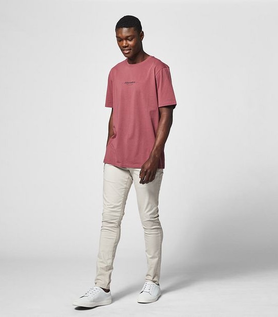 Commons Printed T-Shirt - Burgundy