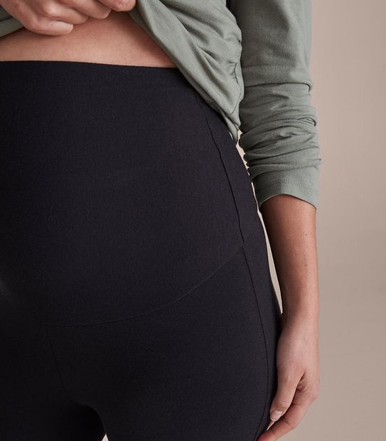 Maternity Organic Cotton 3/4 Length Leggings