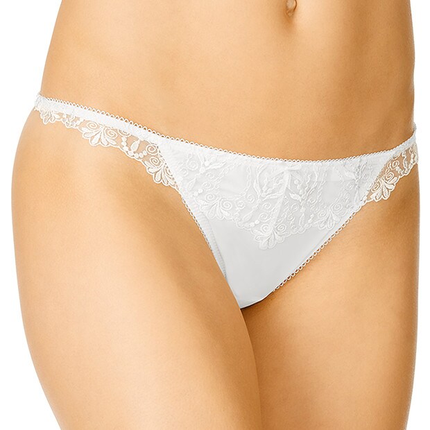 Anais Embroidered G-string - Snow White Anais Embroidered G-string - Snow White